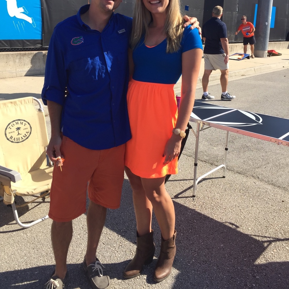 Orange J.Crew Dress
